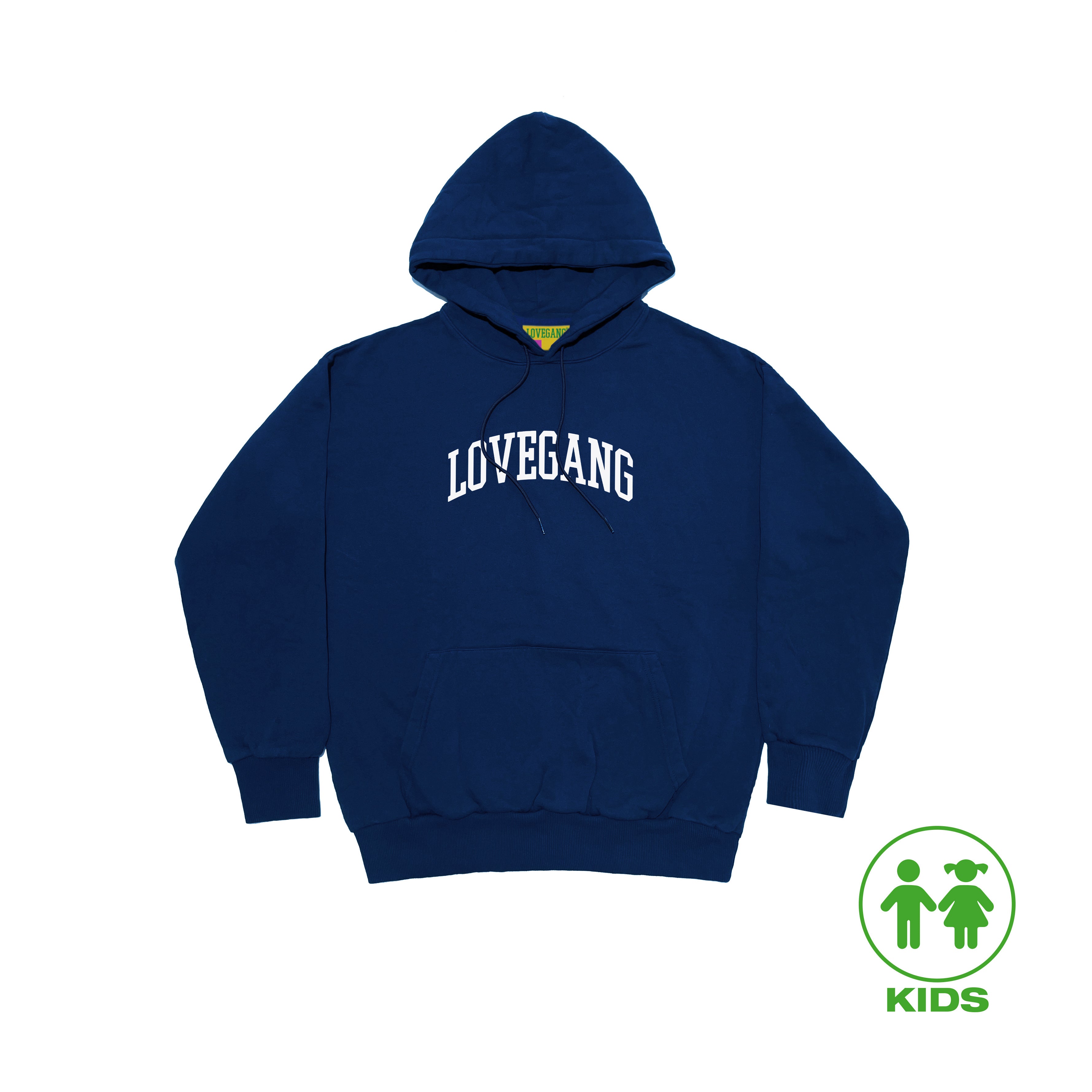 COLLEGE KIDS HOODIE (BL) (x bambini) - Main Image