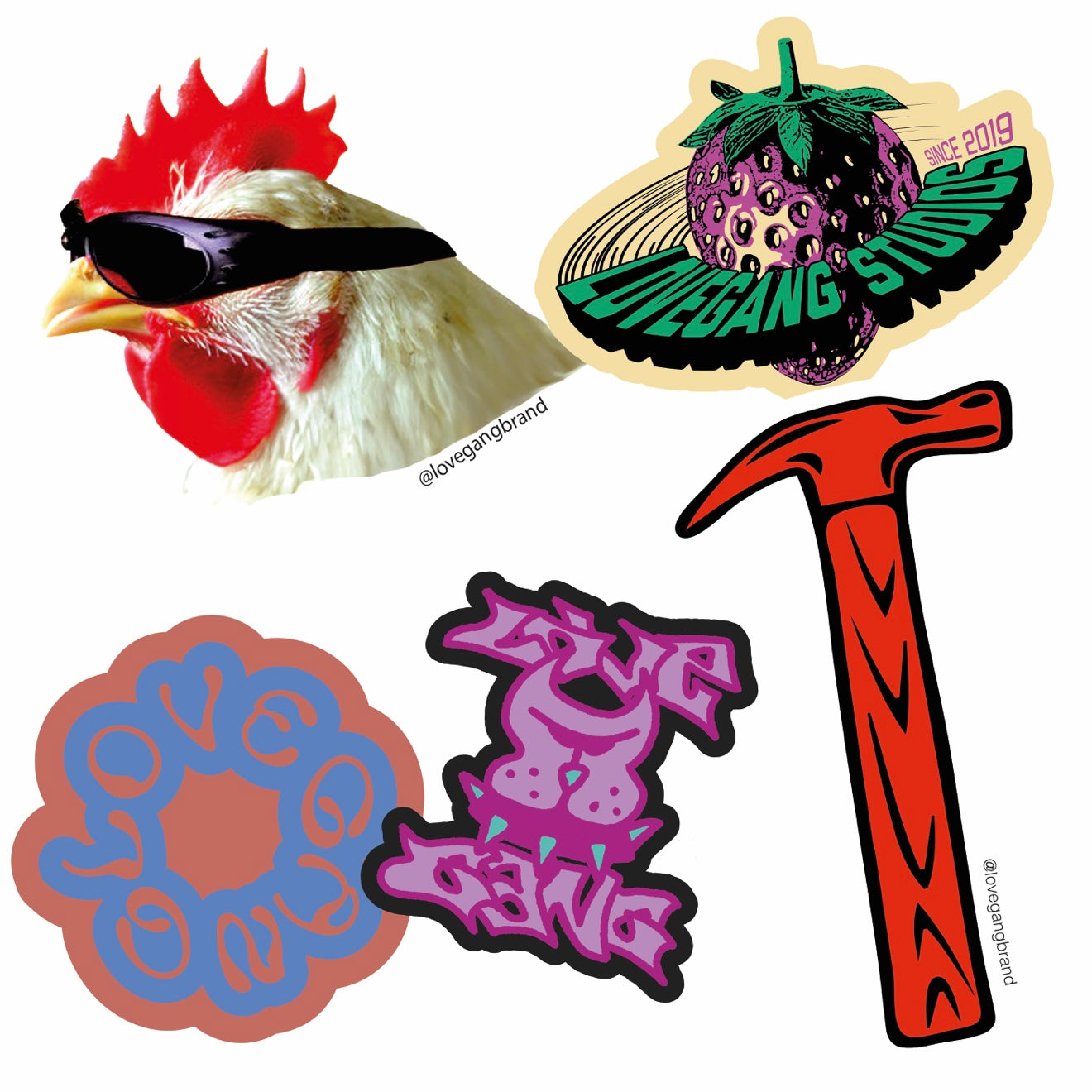 LOVEGANG S/S '25 - STICKER PACK (MT)